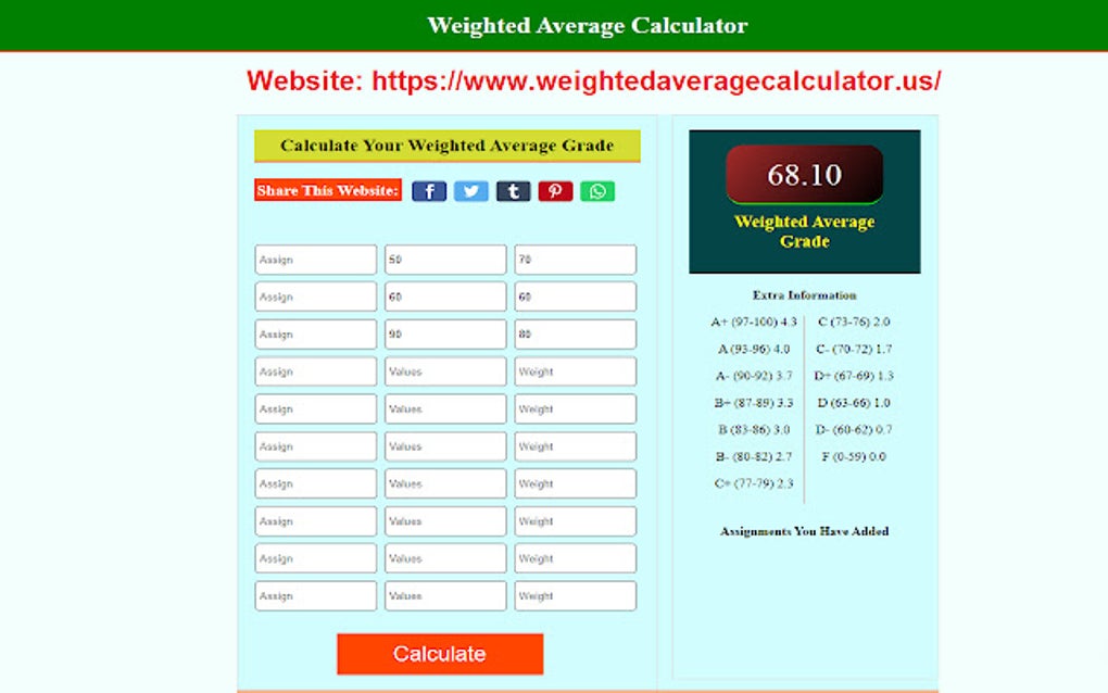 weighted-average-calculator-for-google-chrome-extension-download