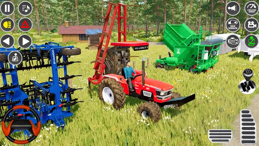 Jogos de agricultura de trator nos EUA 3d versão móvel andróide