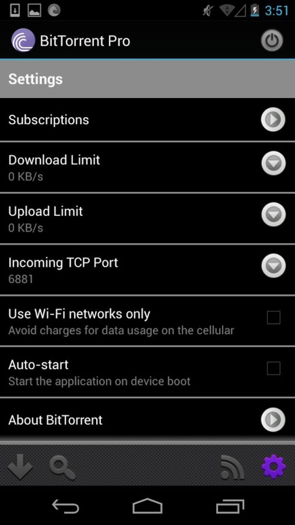 for android instal uTorrent Pro 3.6.0.46884