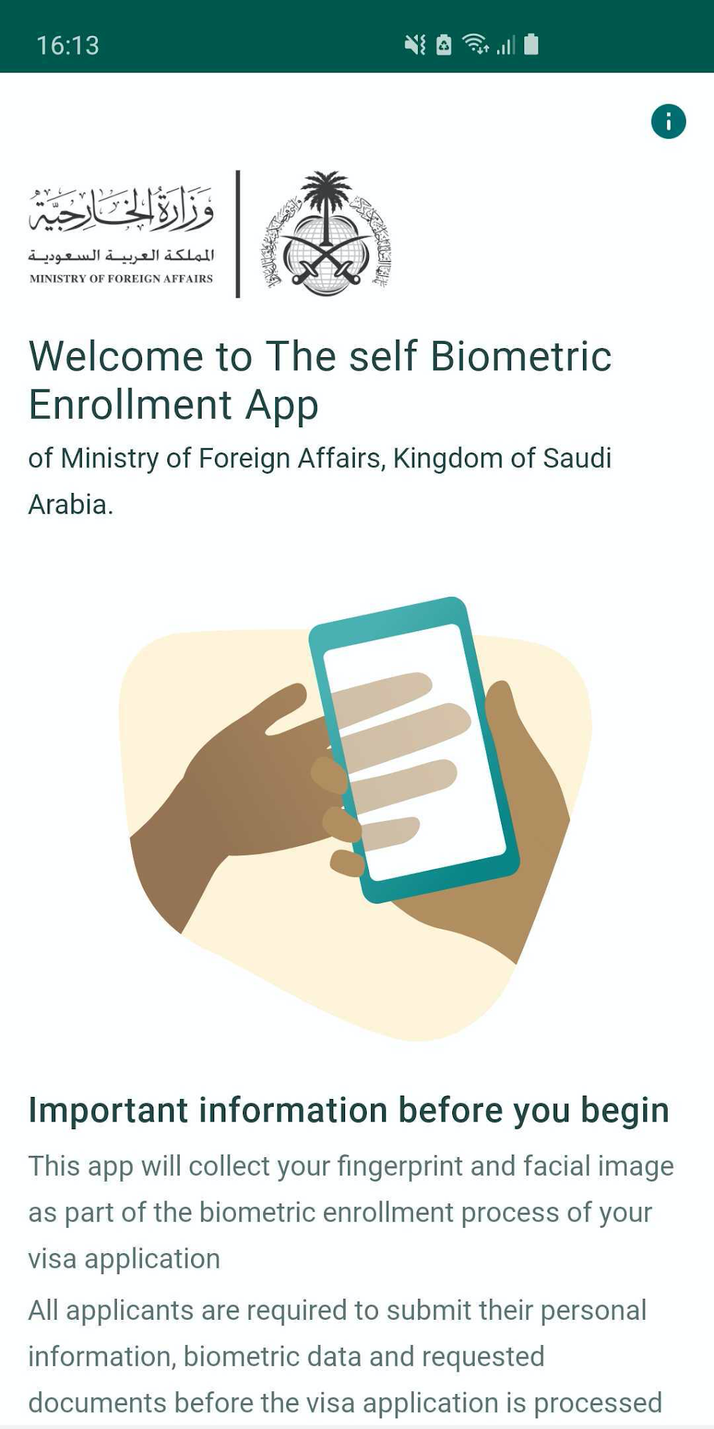 saudi visa bio app