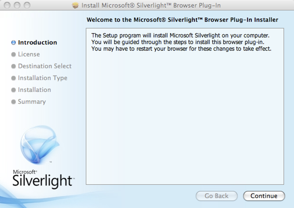 microsoft silverlight for mac 10.5.8