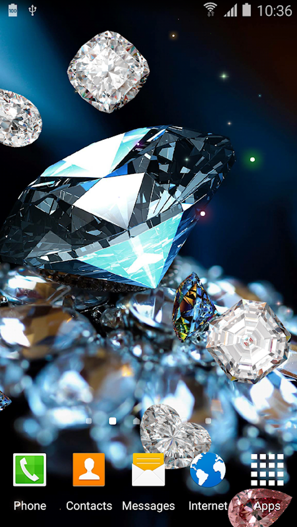 Diamonds Live Wallpaper APK для Android — Скачать