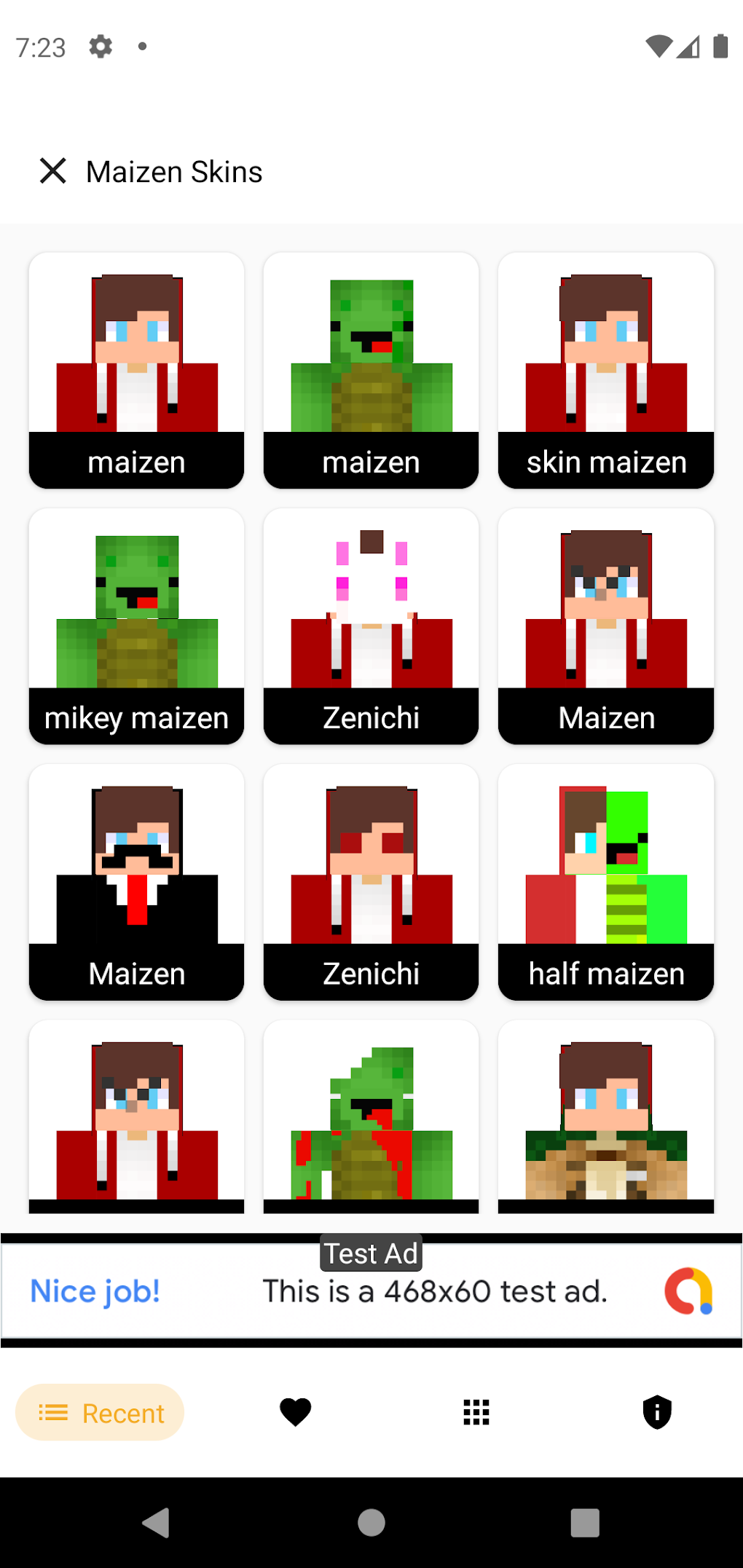 Maizen Skins for Minecraft PE для Android — Скачать