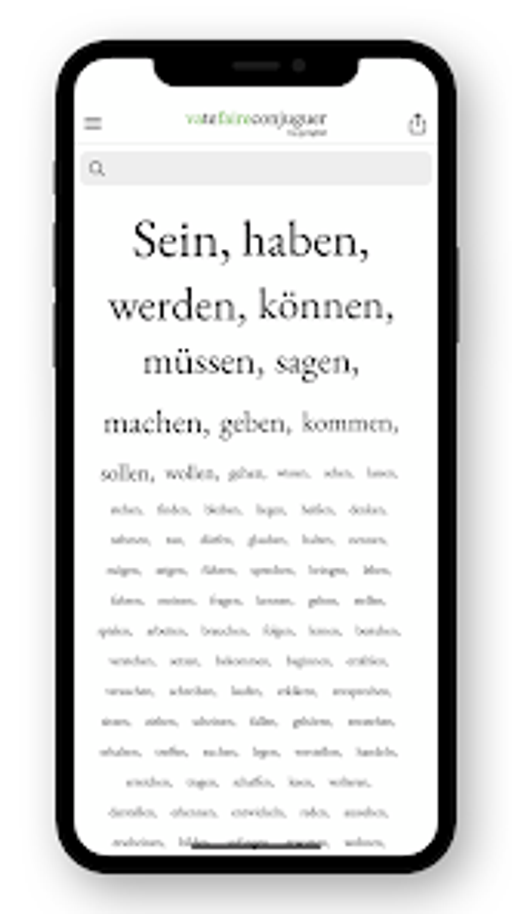 German conjugation для Android — Скачать