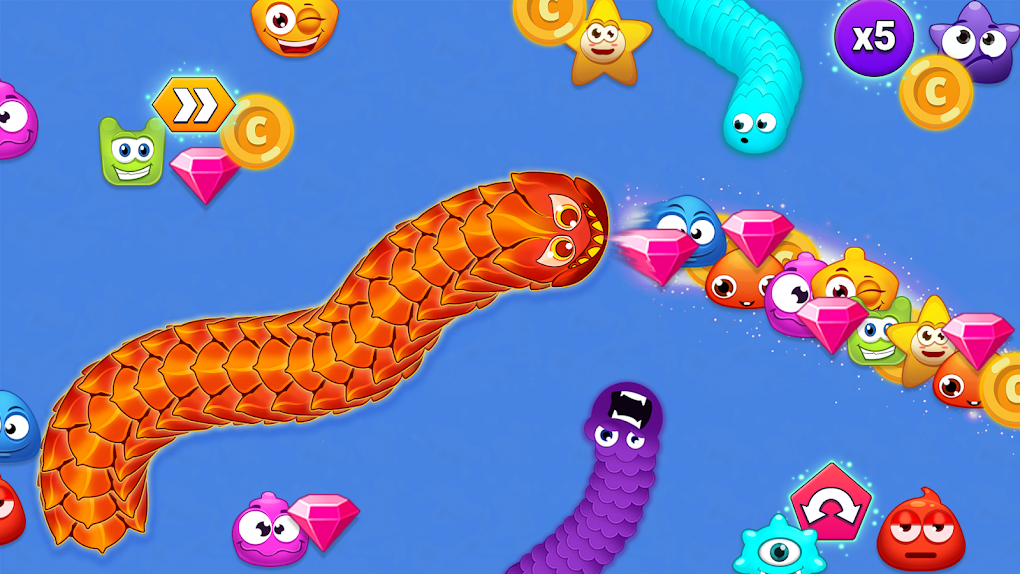 Worm Hunt: Snake Game IO Zone - Jogo Gratuito Online