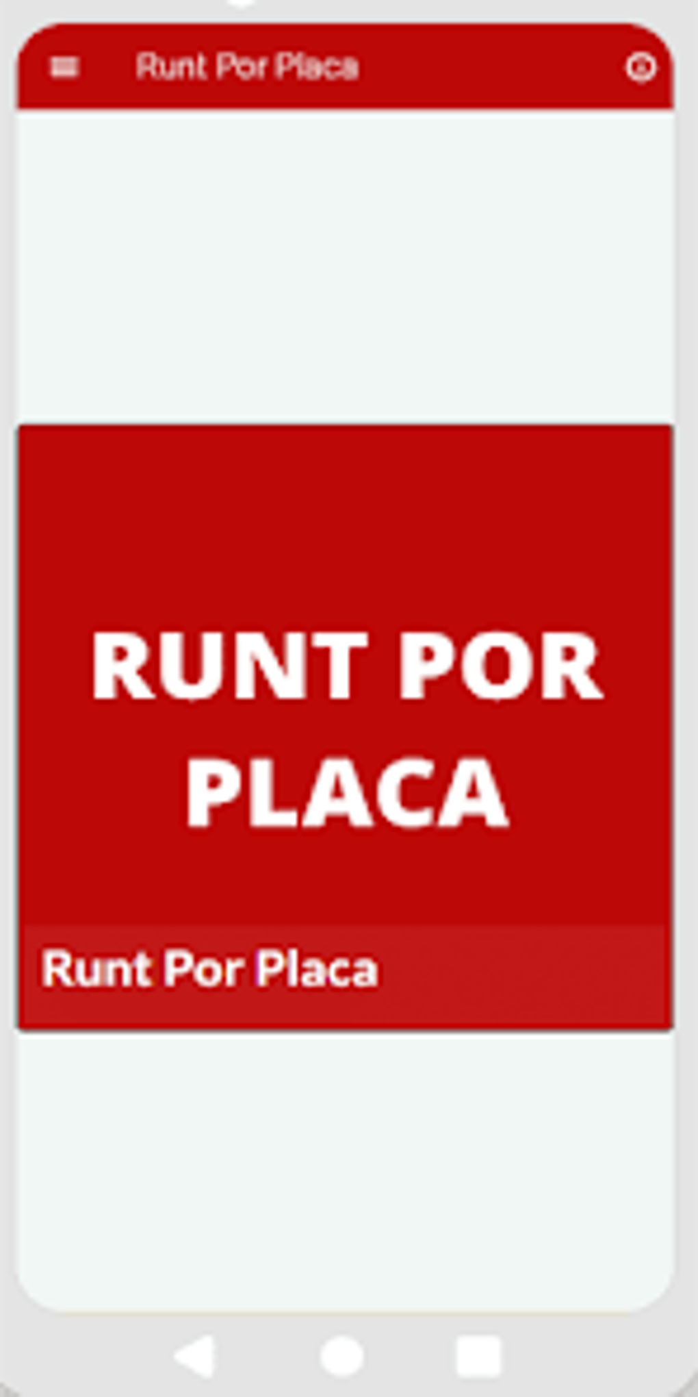 Runt Por Placa Info для Android — Скачать