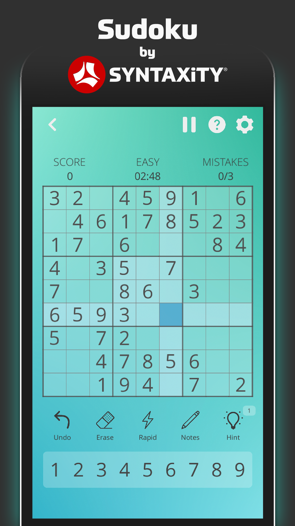 Sudoku By SYNTAXiTY For IPhone Download