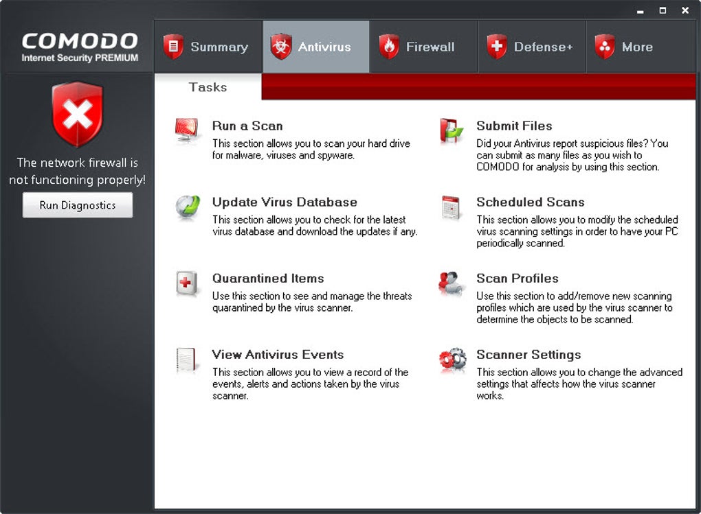 comodo firewall 11 download websites database error