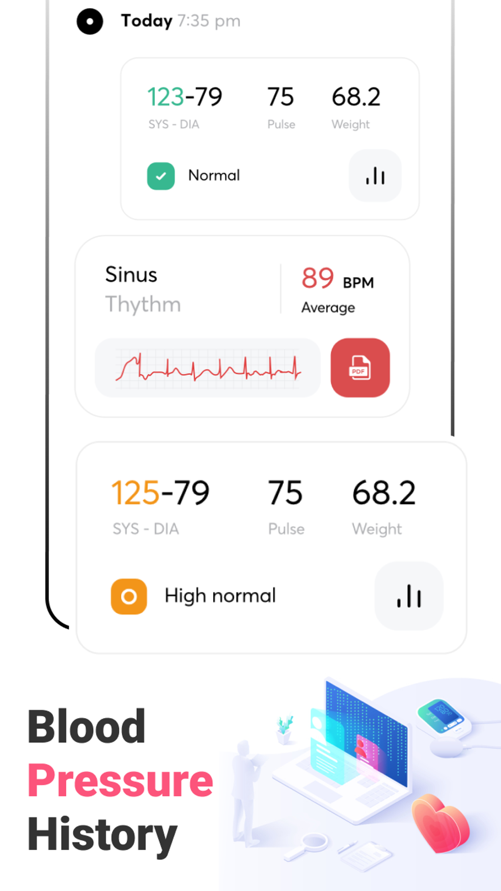 Blood Pressure Monitor для Android — Скачать