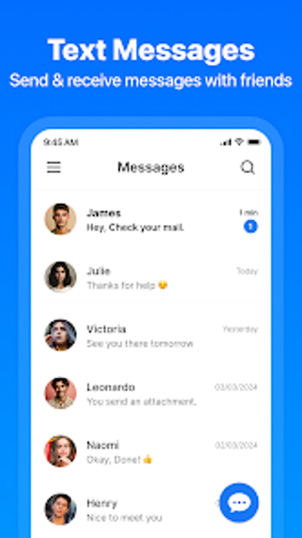 Messages per Android Download