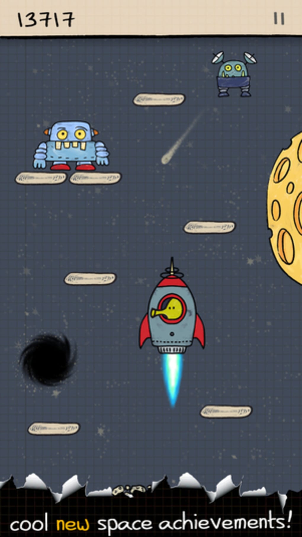 Doodle Jump Space Chase (Mobile, Android, iOS) (gamerip) (2018