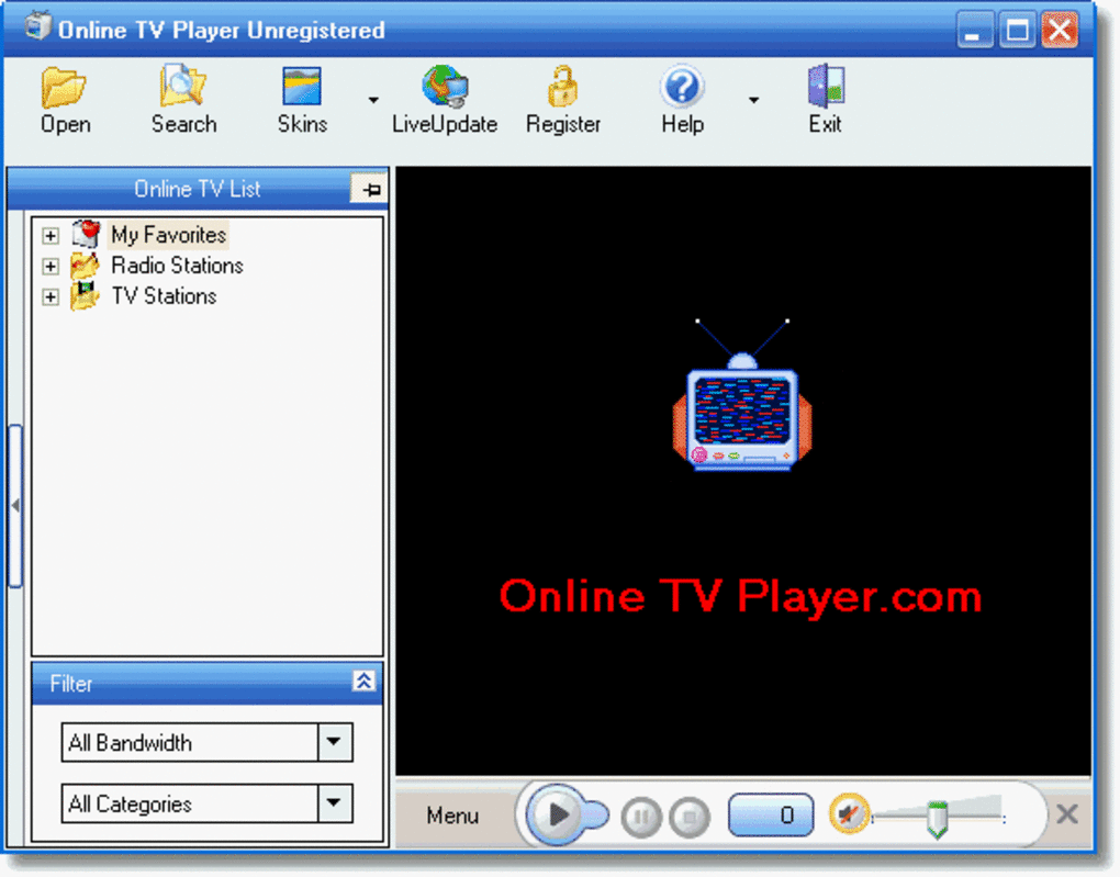 Live tv player. WEBTV Player.