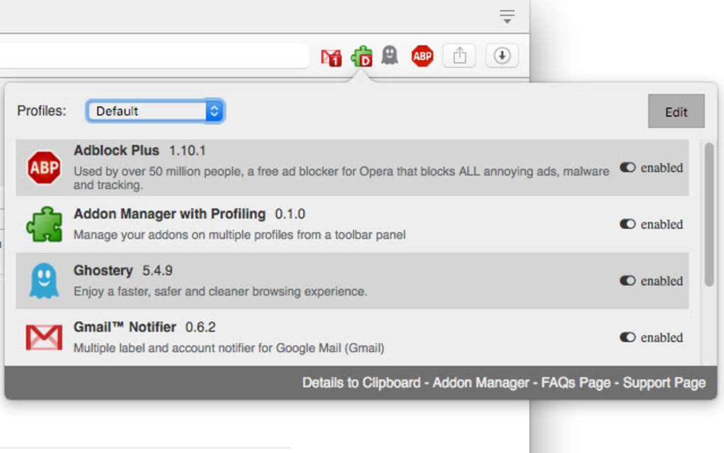 Panel Extension. Anastasiy's Extension Manager. Chrome profiles