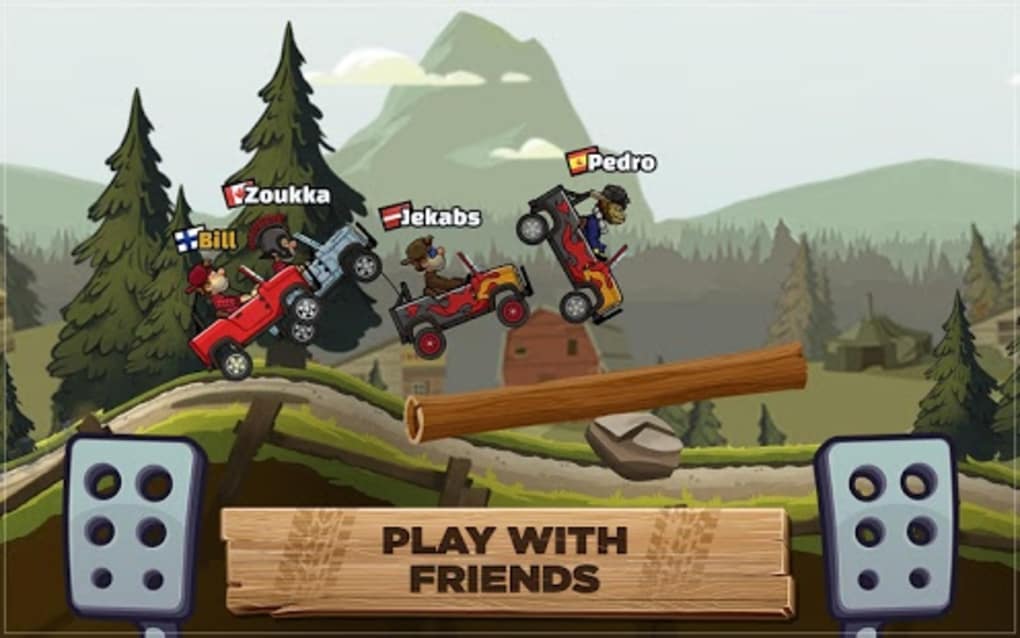 how do I go against my friends in hill climb racing 2