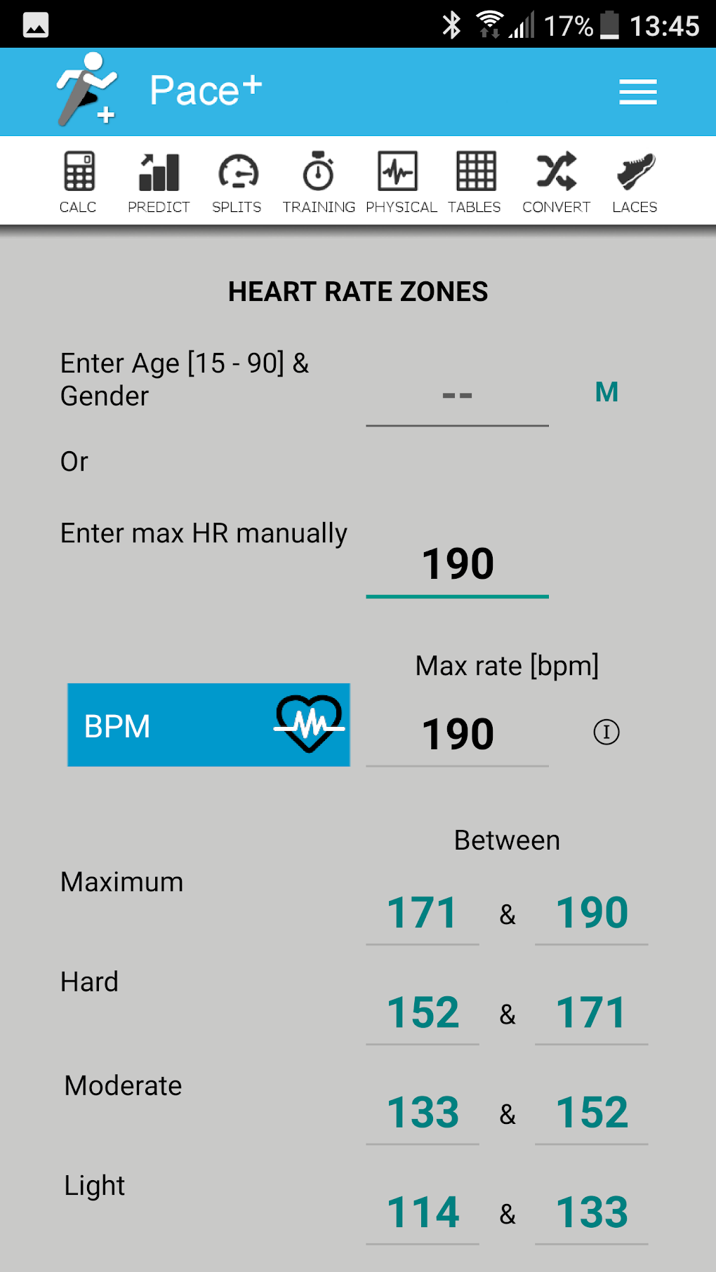 Pace Calculator