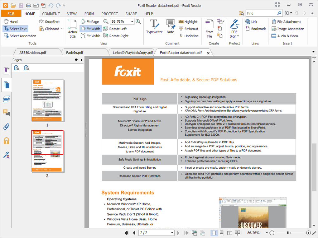 foxit pdf reader free download