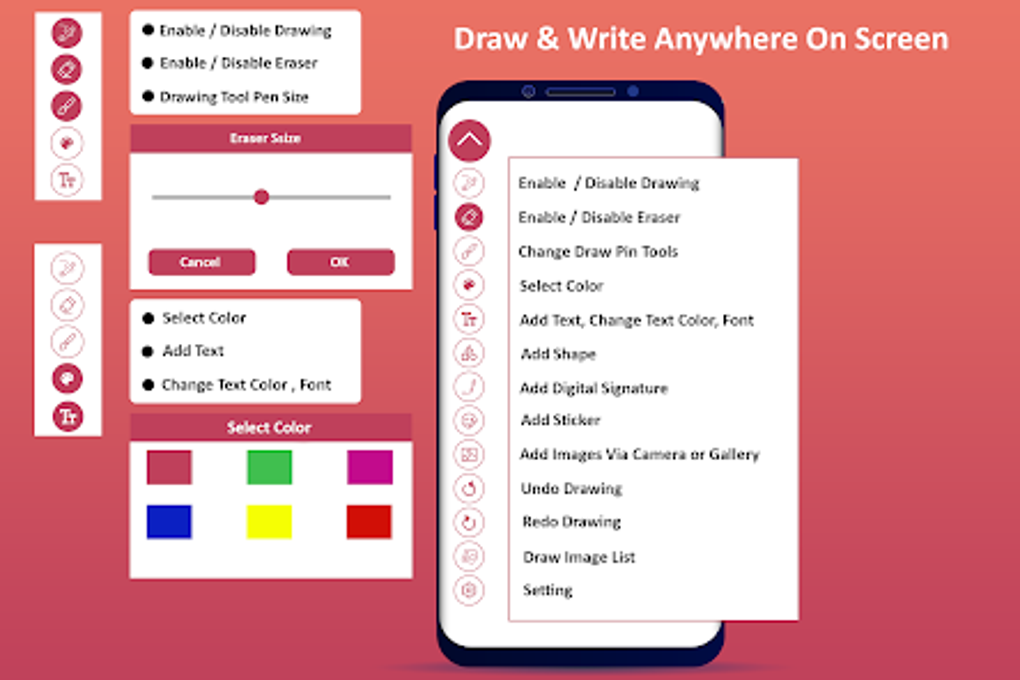 Draw Write Anywhere Screen per Android - Download