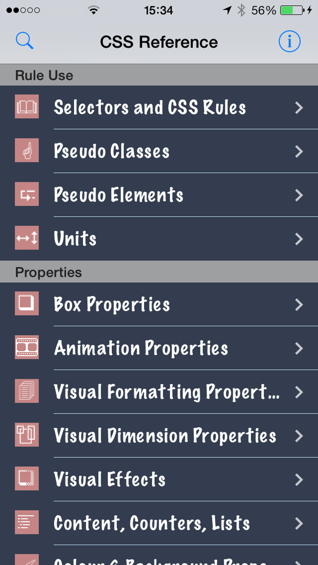 iPhone 용 CSS Quick Reference - 다운로드