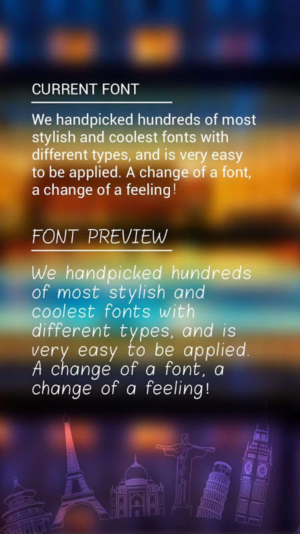 Grand Hotel Font for FlipFont,Cool Fonts Text Free APK Android - ダウンロード