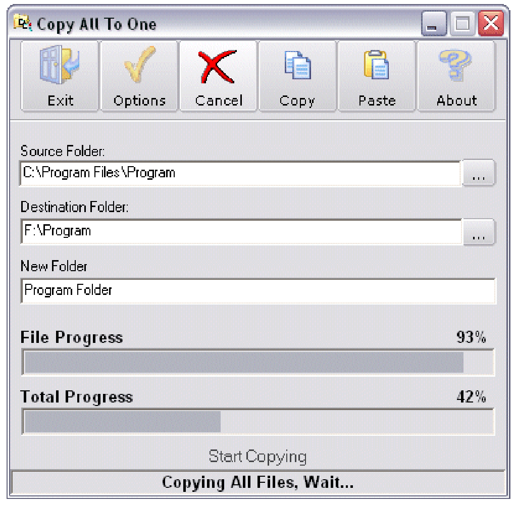 copy one file to multiple folders