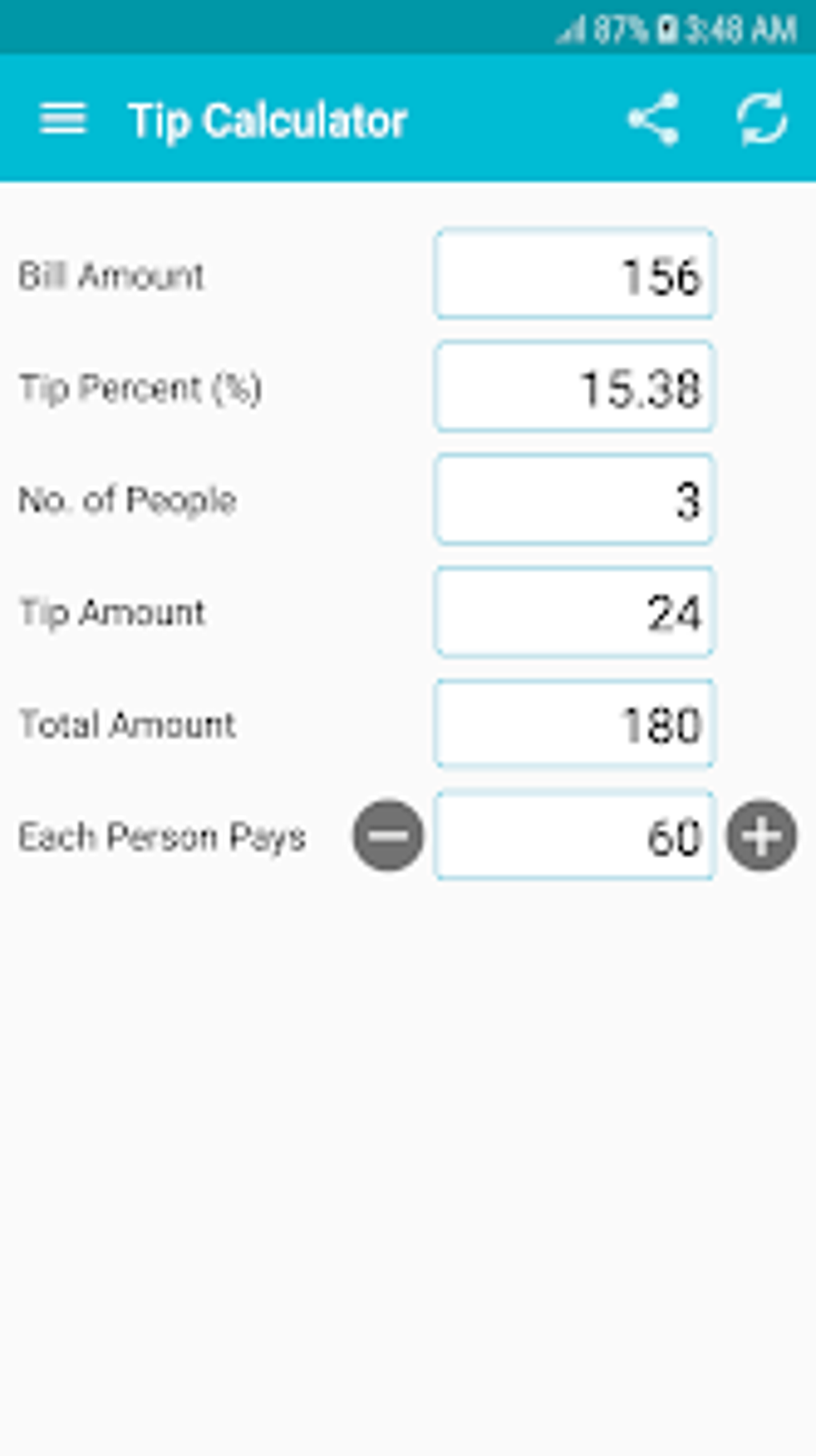 Tip Calculator for Android - Download