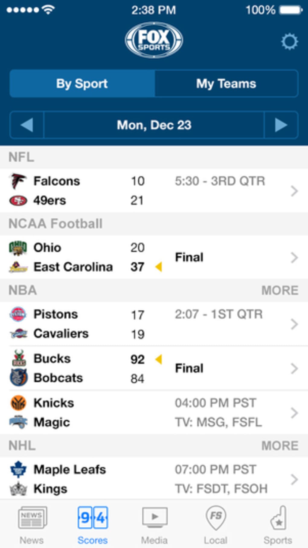 FOX Sports Watch Live for iPhone