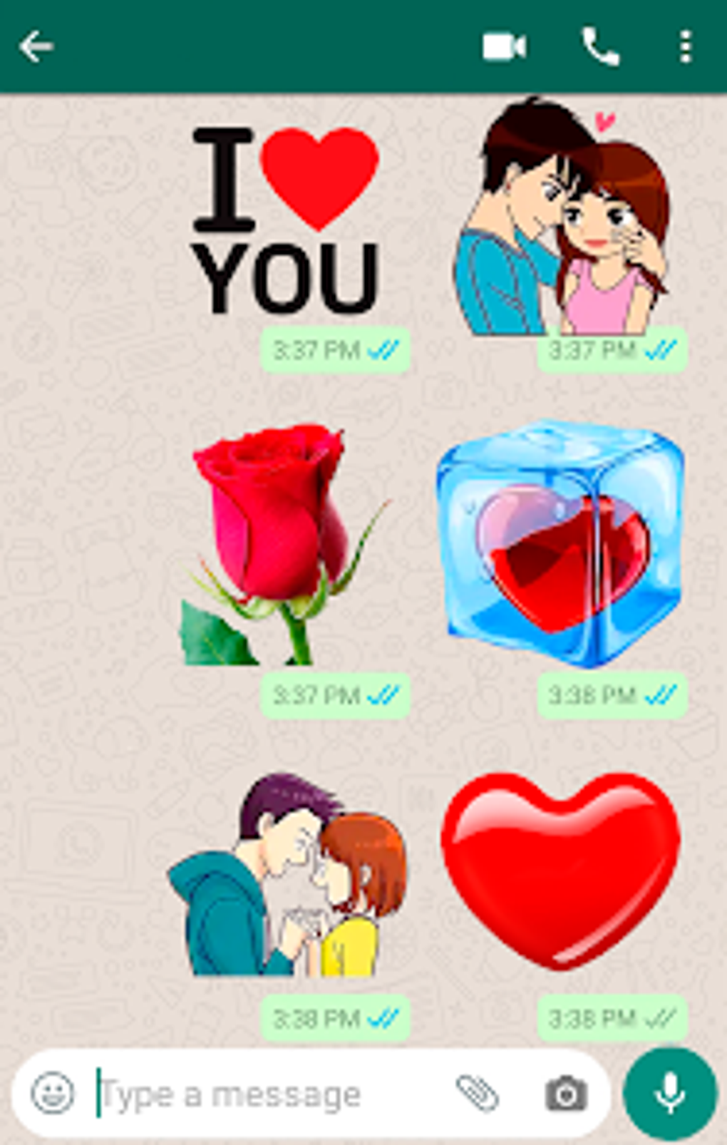 Love Stickers WASticker для Android — Скачать