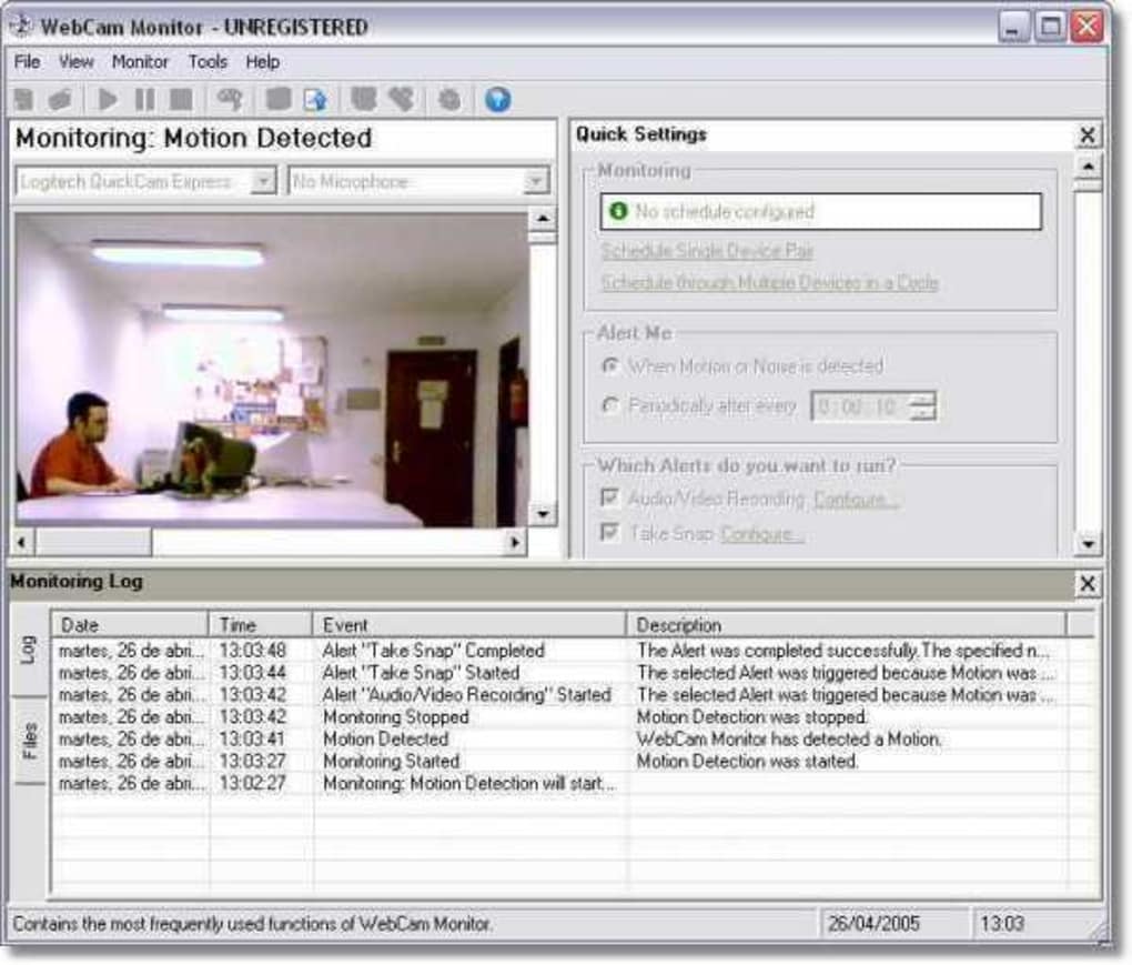 Webcam Monitor -