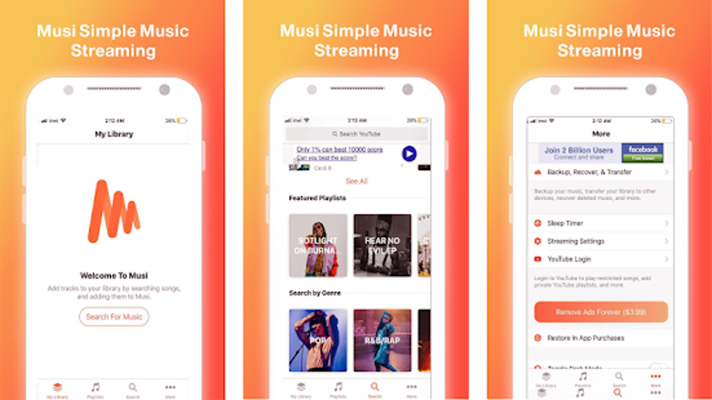 Musi - simple music deals streaming