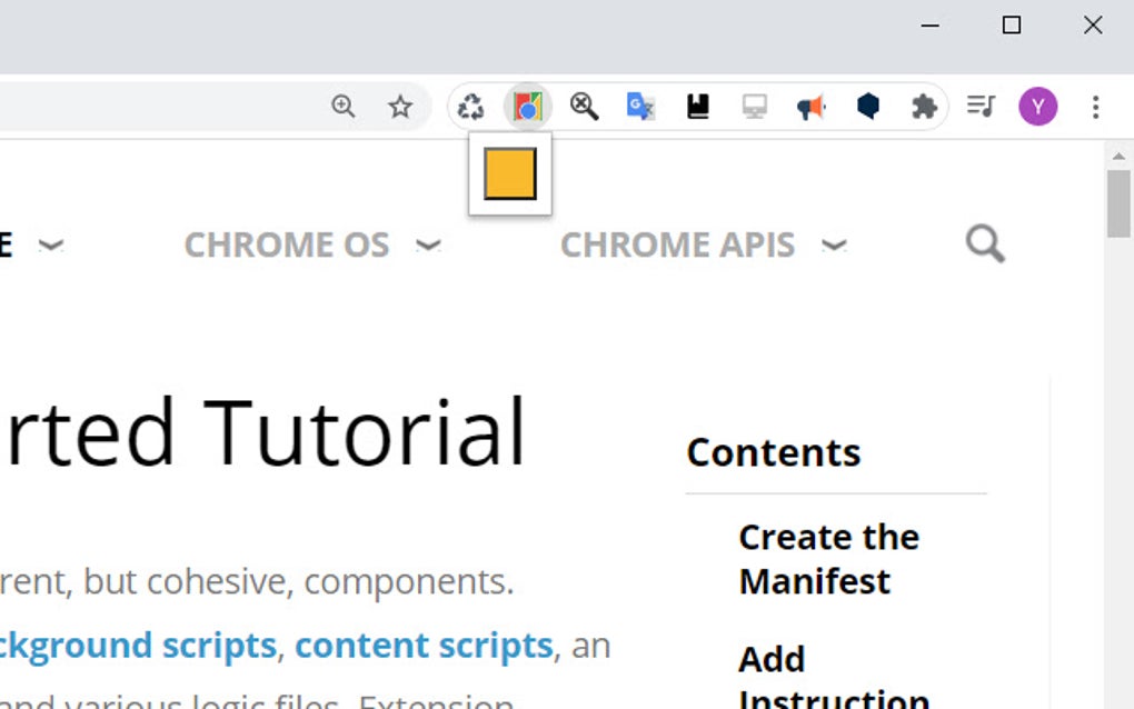 Getting Started Example for Google Chrome - Extension Download