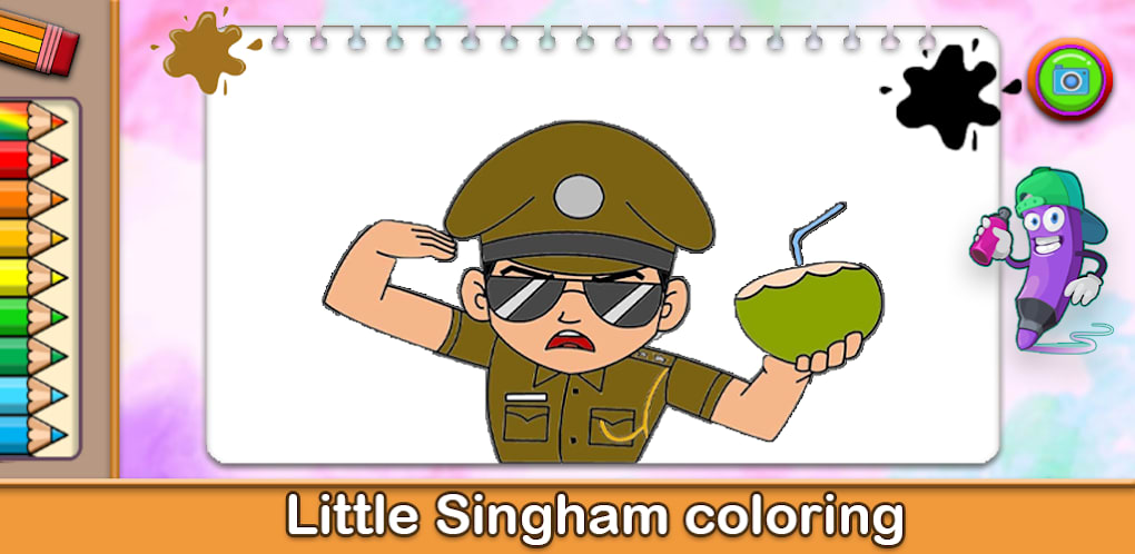 PSI Little Singham Theme Cutout - 07 | | Birthday party celebration