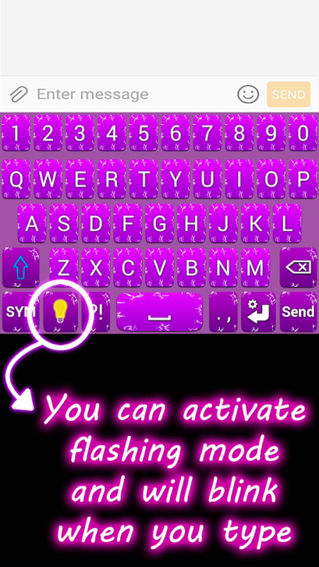Flashing Keyboard APK Android 