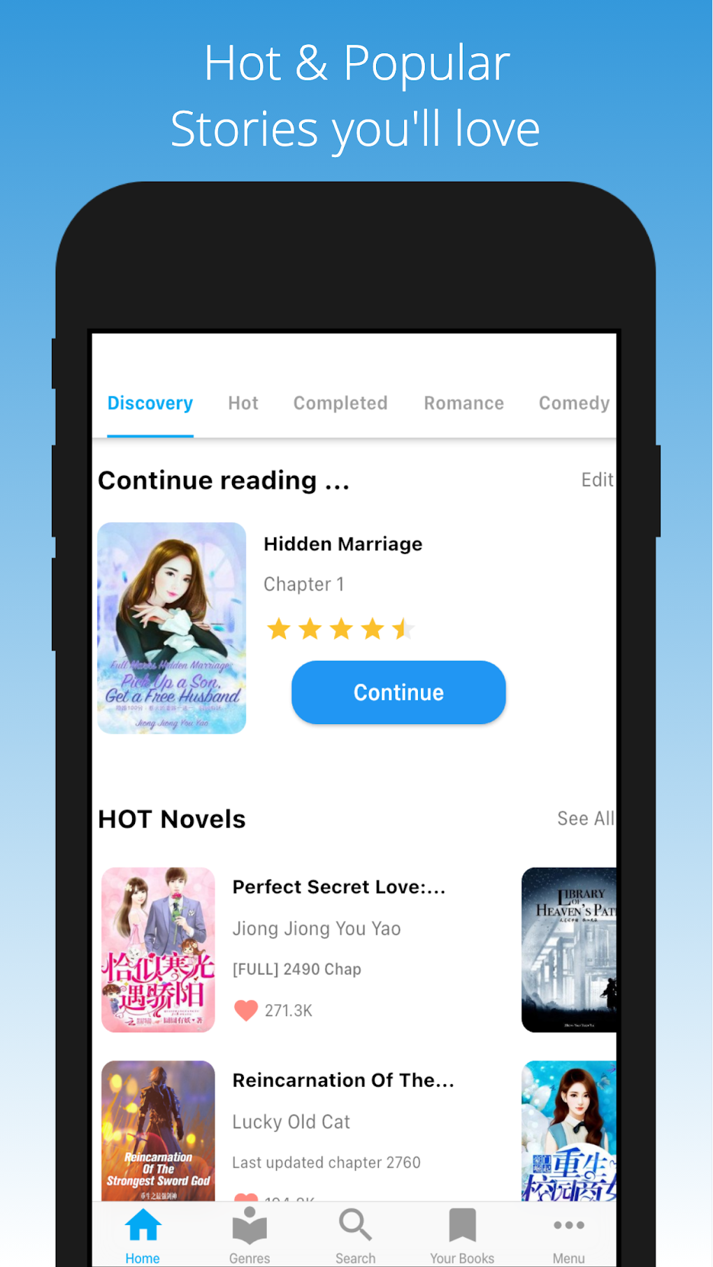 Novel Reader - Romance Stories для Android — Скачать