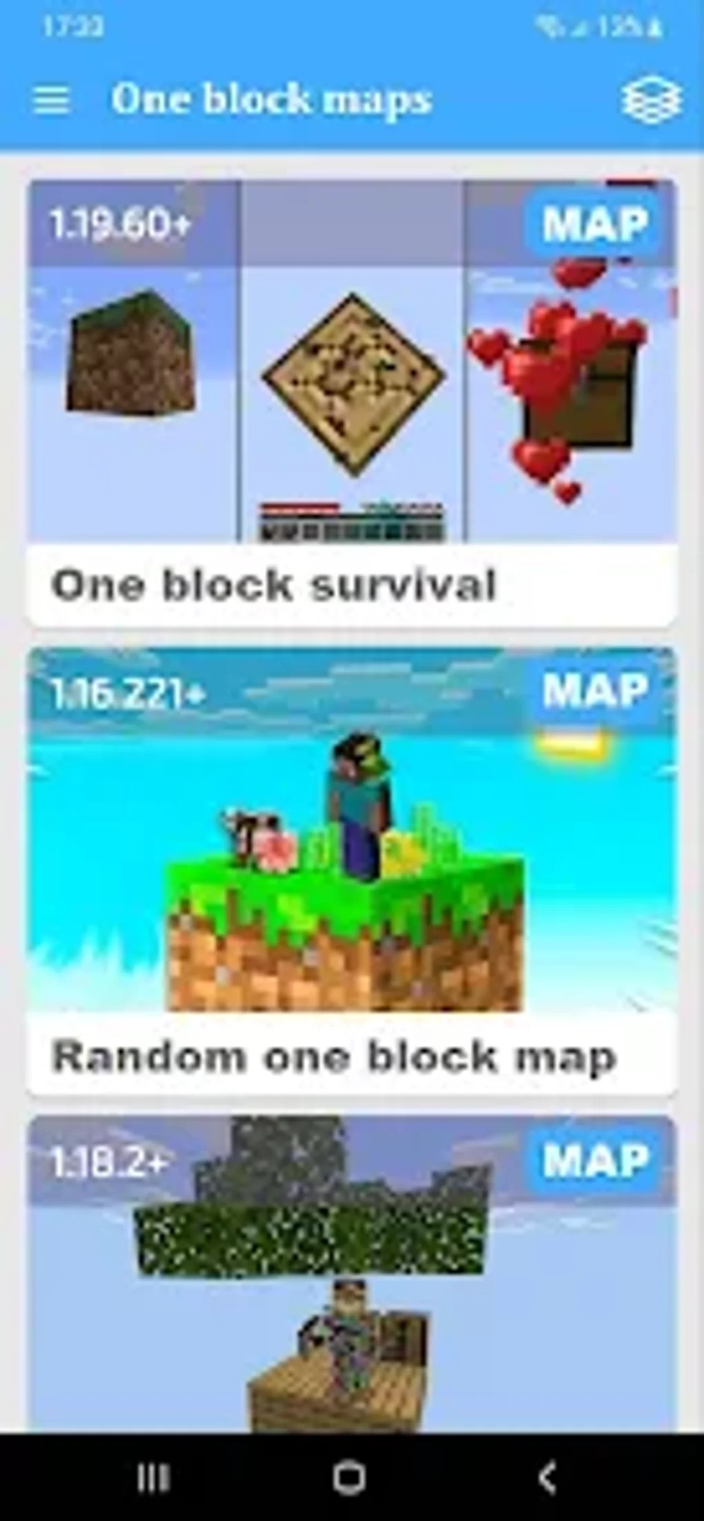 One block maps for MCPE для Android — Скачать