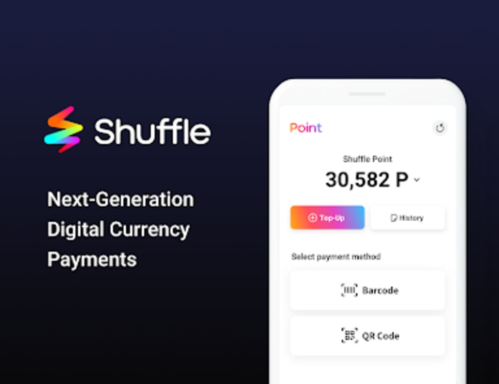 shuffle crypto payment wallet screenshot