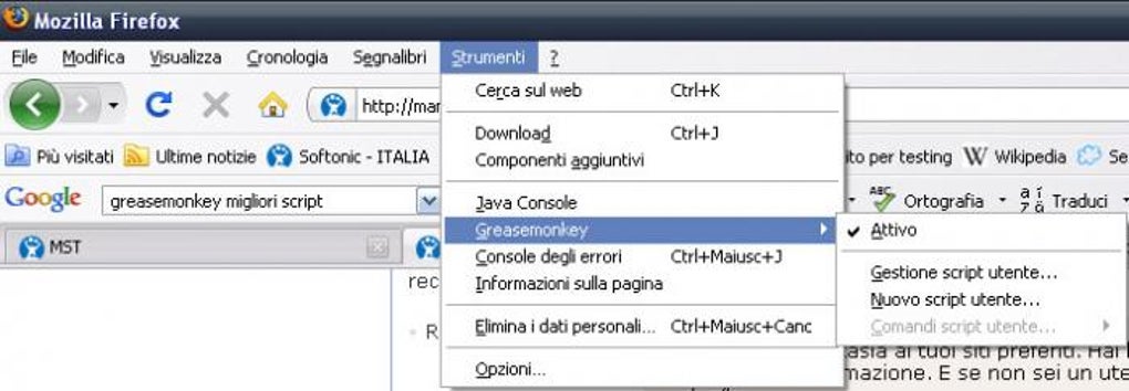 greasemonkey per firefox