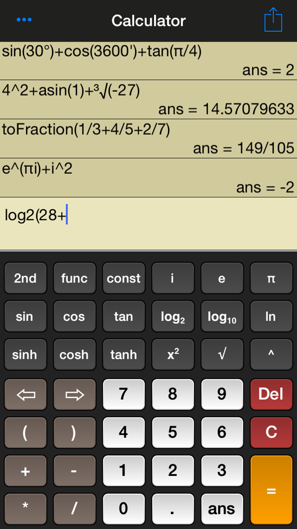 Good Grapher scientific graphing calculator для iPhone — Скачать