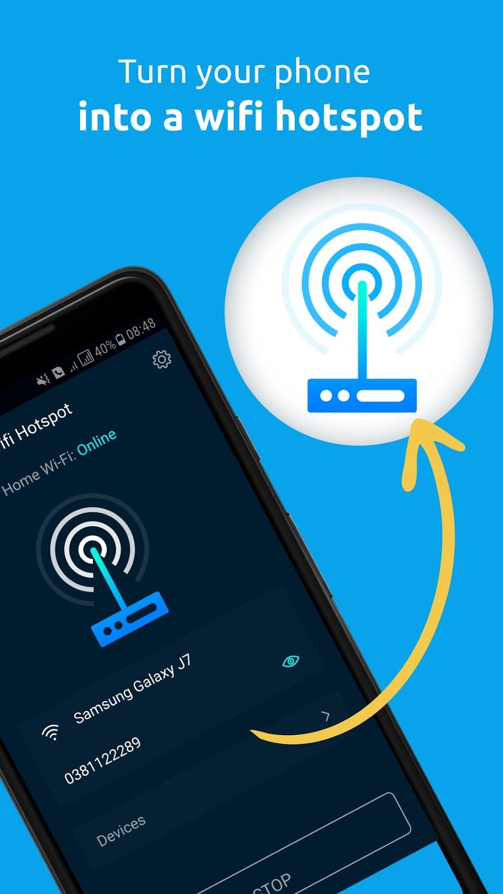 Wifi Hotspot Net Share для Android — Скачать