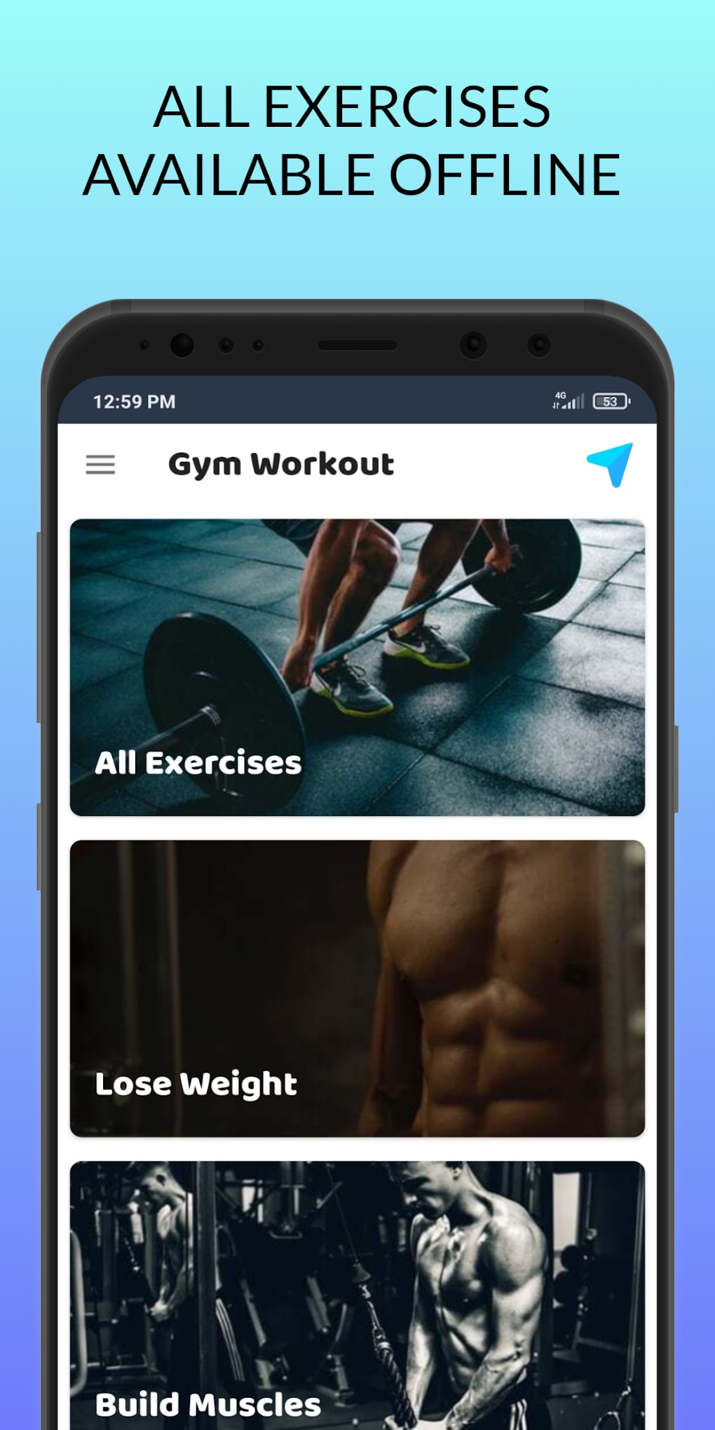 Gym Workout Offline Exercises For