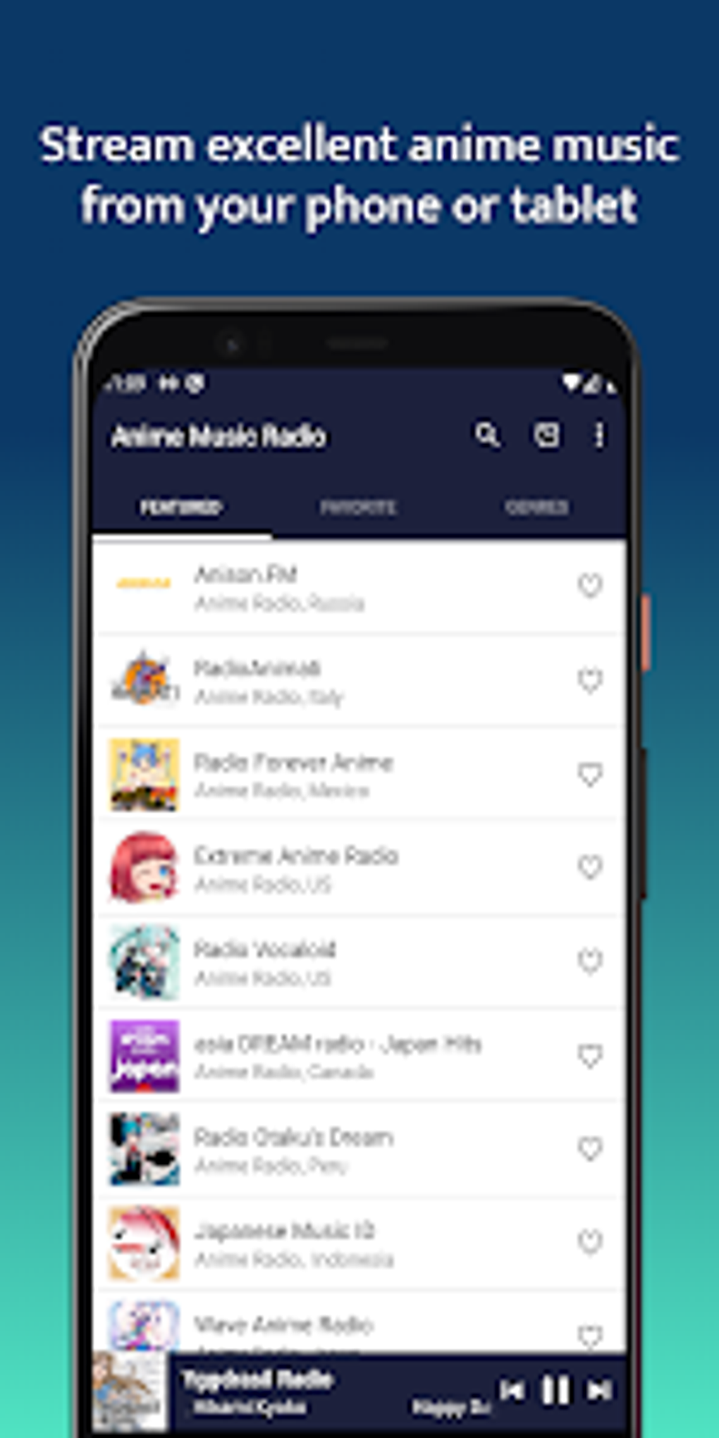 Anime Music Anime Radio 2023 لنظام Android - تنزيل