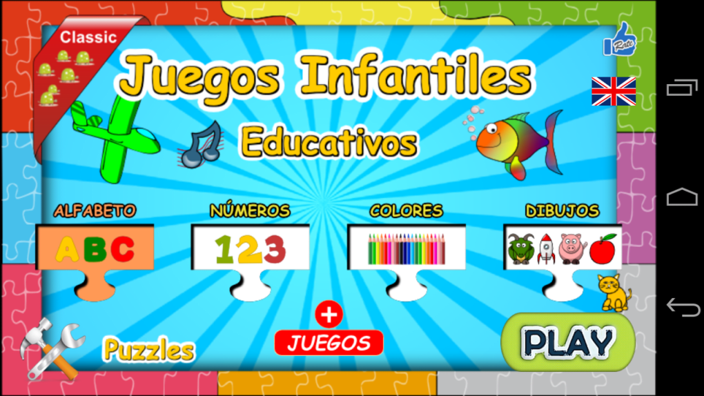 Juegos Infantiles (2,3,4 años) para Android - Descargar