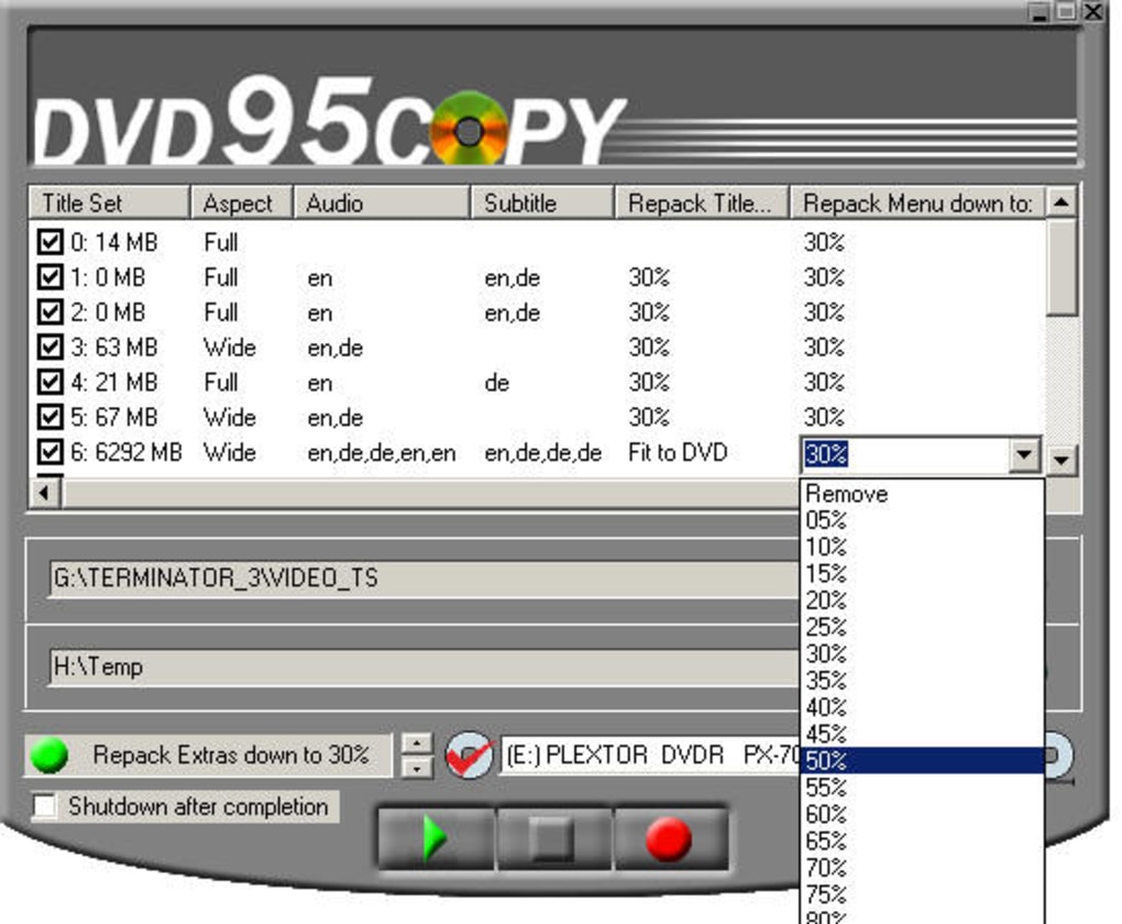 Locomotora Detectar musicas Dvd95Copy - Descargar
