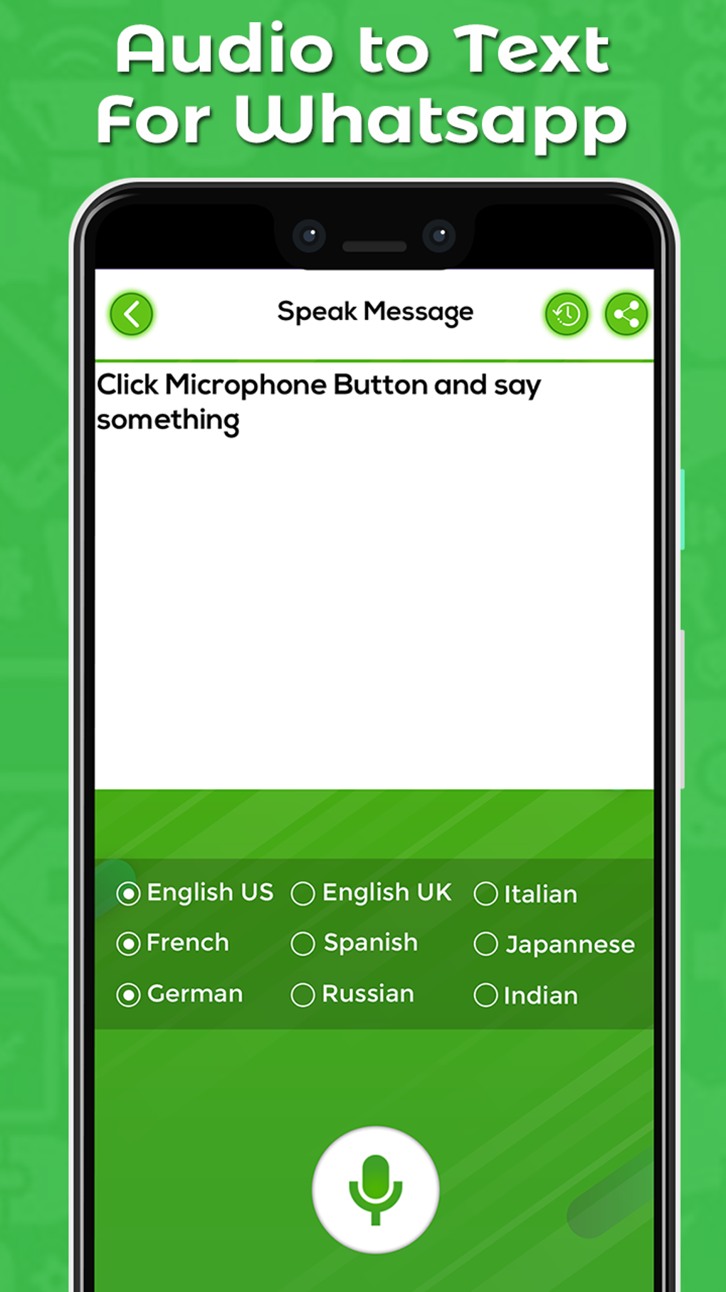 Audio To Text For WhatsApp для Android — Скачать