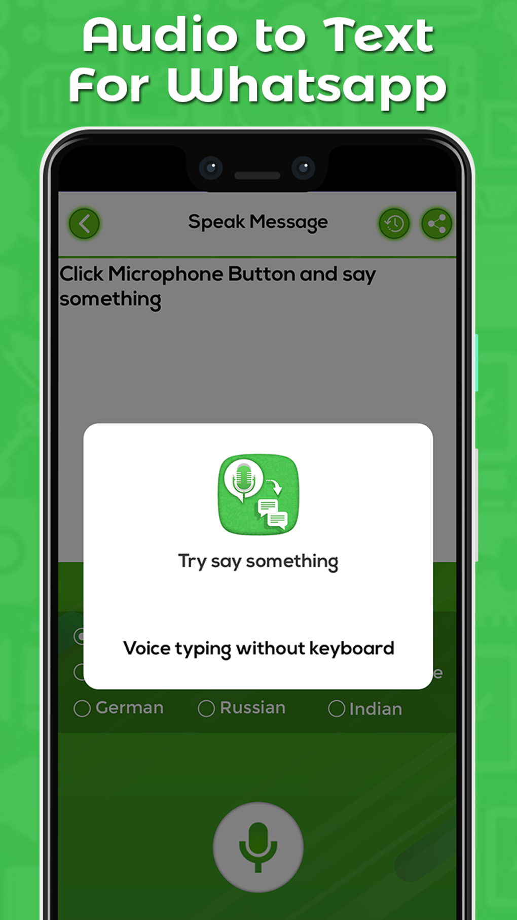 Audio To Text For WhatsApp для Android — Скачать