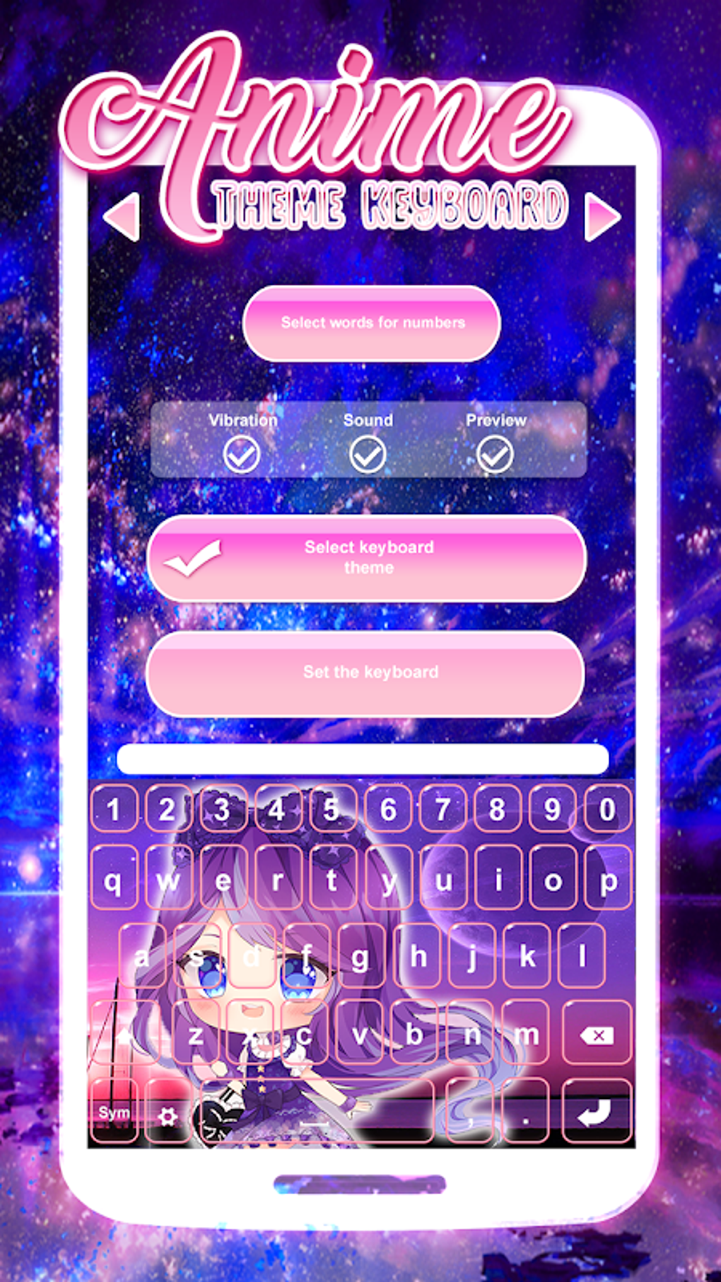 Anime Theme Keyboard APK для Android — Скачать