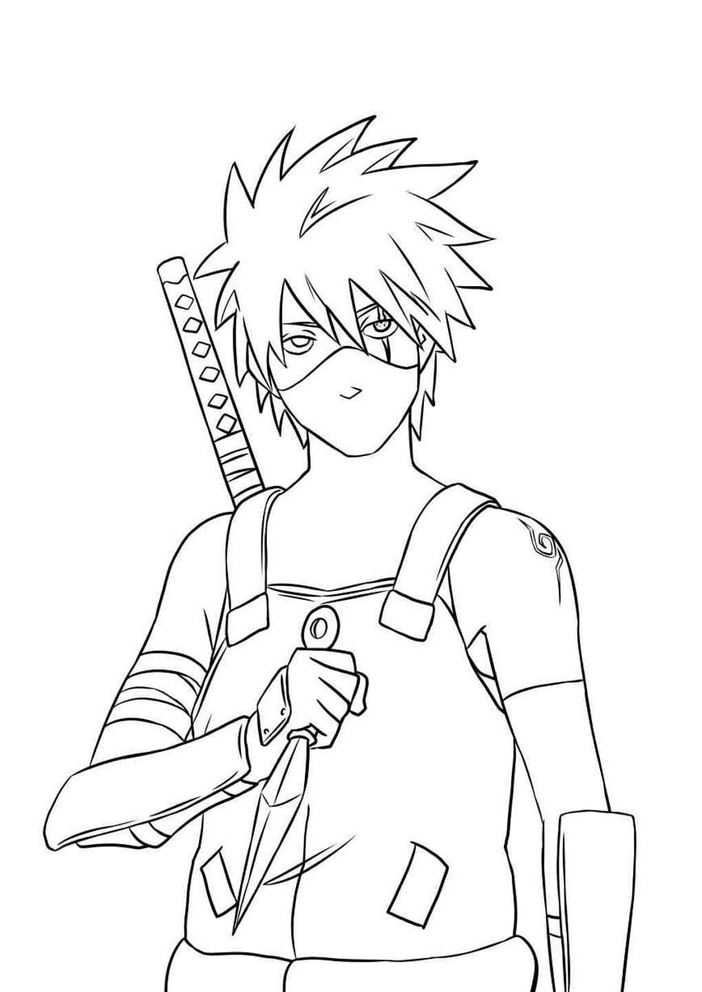 HOW TO DRAW KAKASHI FROM NARUTO /// COMO DESENHAR O KAKASHI DE