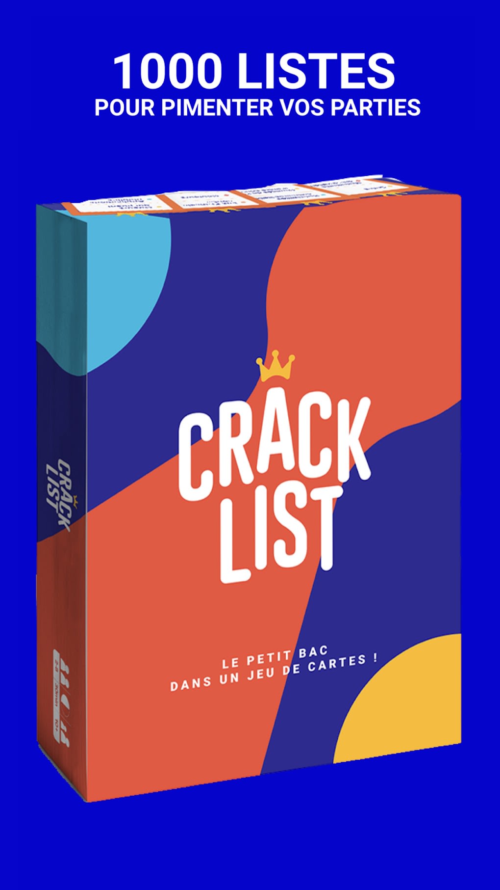 Crack List: jeu de société