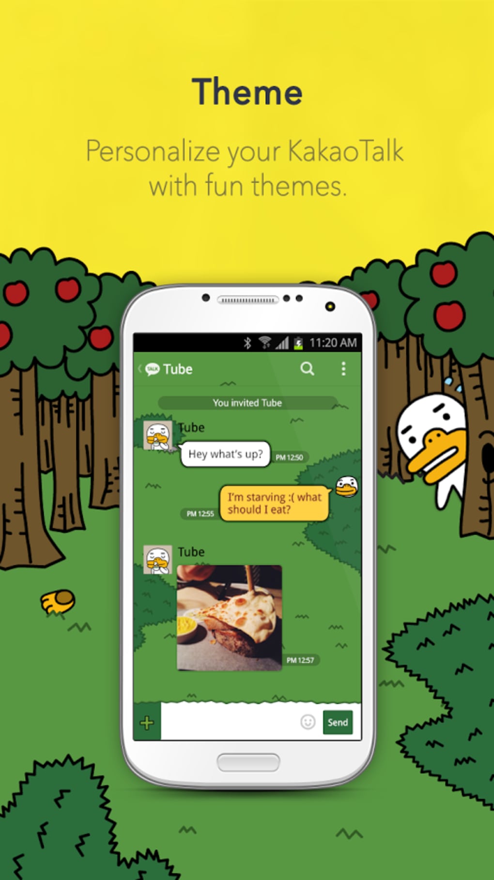 where does kakaotalk store chats androis