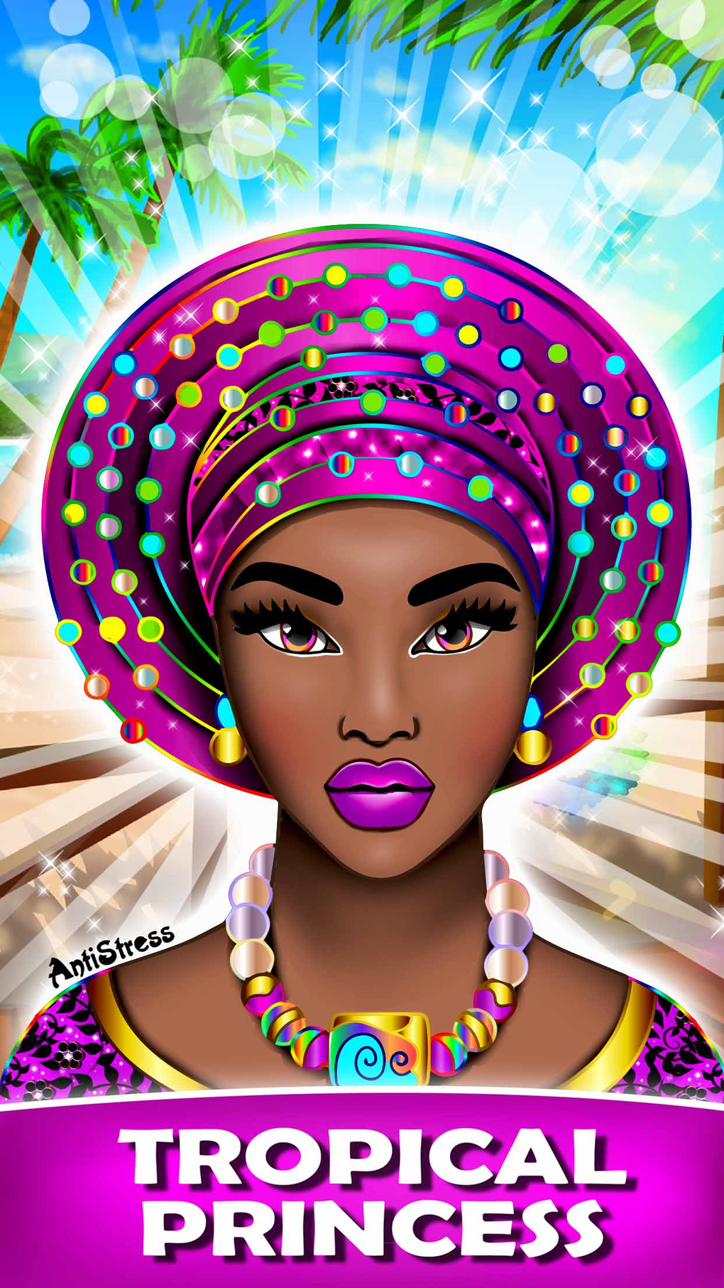 Tropical Princess With Fun Coloring Dress Up Games For IPhone Download