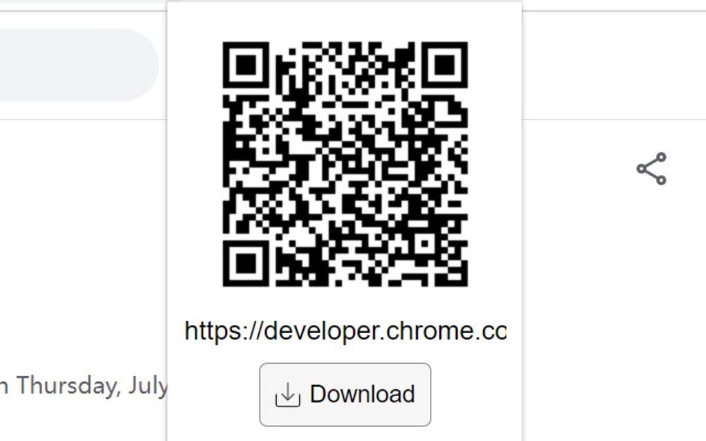 QRCode generator for Google Chrome - Extension Download